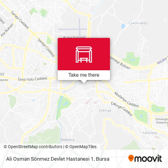 Ali Osman Sönmez Devlet Hastanesi 1 map