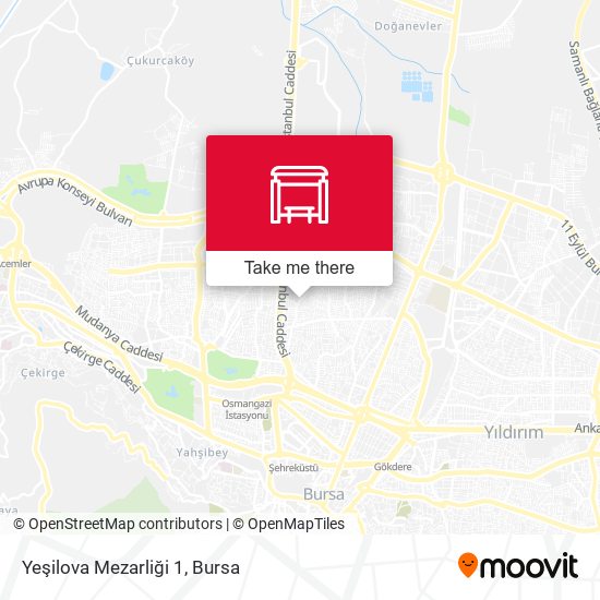 Yeşilova Mezarliği 1 map