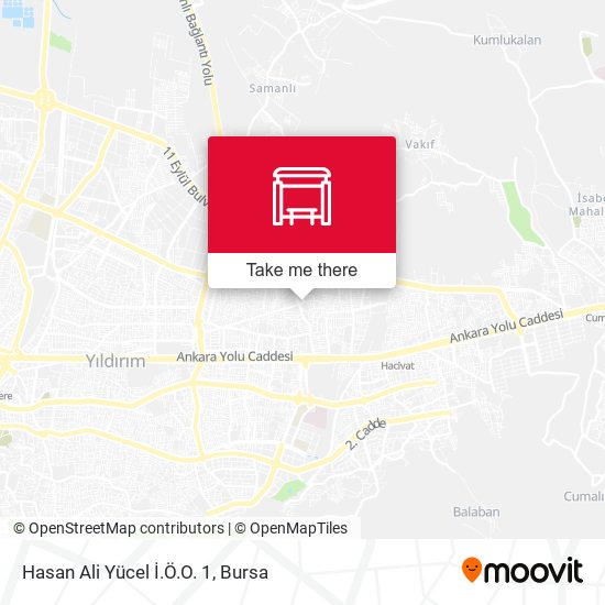 Hasan Ali Yücel İ.Ö.O. 1 map