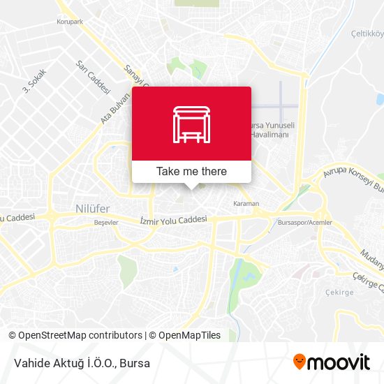 Vahide Aktuğ İ.Ö.O. map
