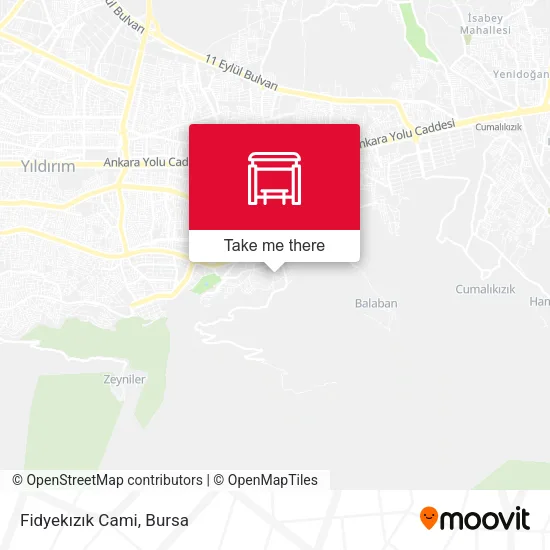 Fidyekızık Cami map