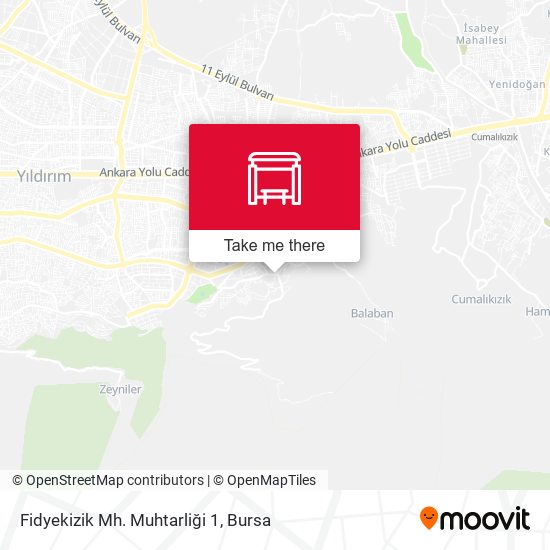 Fidyekizik Mh. Muhtarliği 1 map