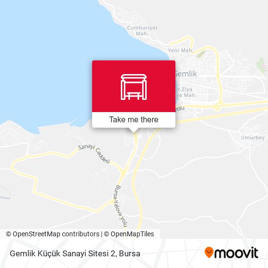 Gemlik Küçük Sanayi Sitesi 2 map