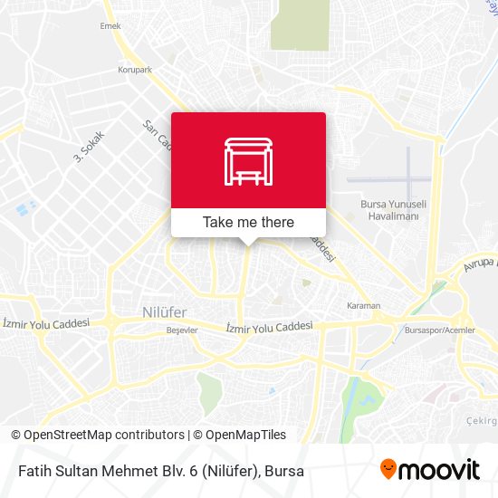 Fatih Sultan Mehmet Blv. 6 (Nilüfer) map