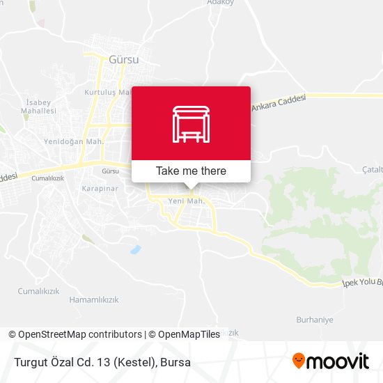 Turgut Özal Cd. 13 (Kestel) map
