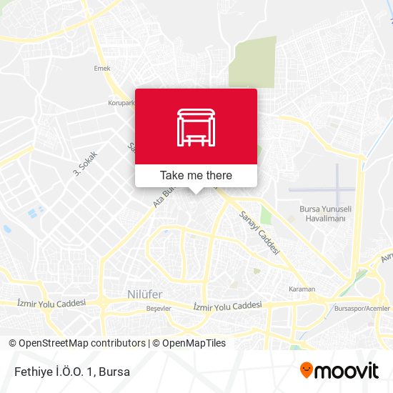 Fethiye İ.Ö.O. 1 map