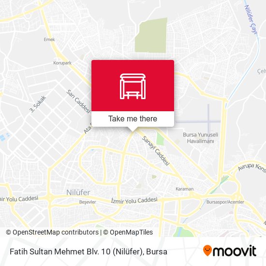 Fatih Sultan Mehmet Blv. 10 (Nilüfer) map