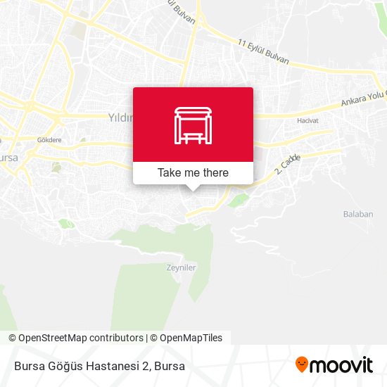 Bursa Göğüs Hastanesi 2 map