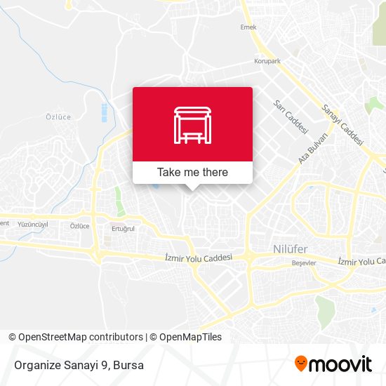 Organize Sanayi 9 map