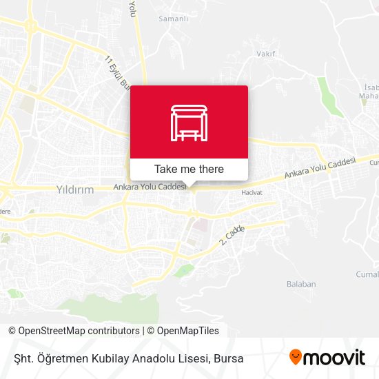 Şht. Öğretmen Kubilay Anadolu Lisesi map