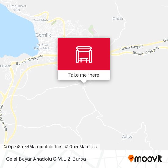 Celal Bayar Anadolu S.M.L 2 map