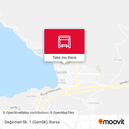 Değirmen Sk. 1 (Gemlik) map