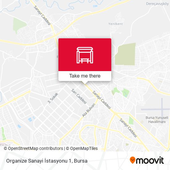 Organize Sanayi İstasyonu 1 map