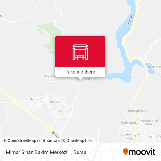 Mimar Sinan Bakim Merkezi 1 map