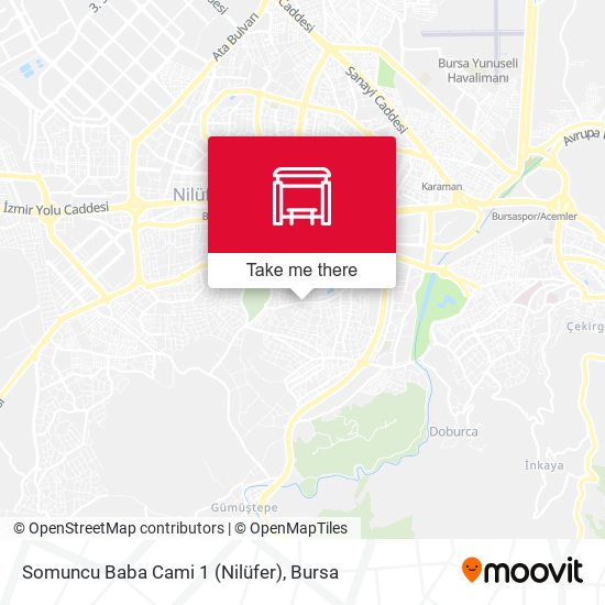Somuncu Baba Cami 1 (Nilüfer) map
