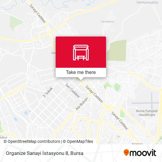 Organize Sanayi İstasyonu 8 map