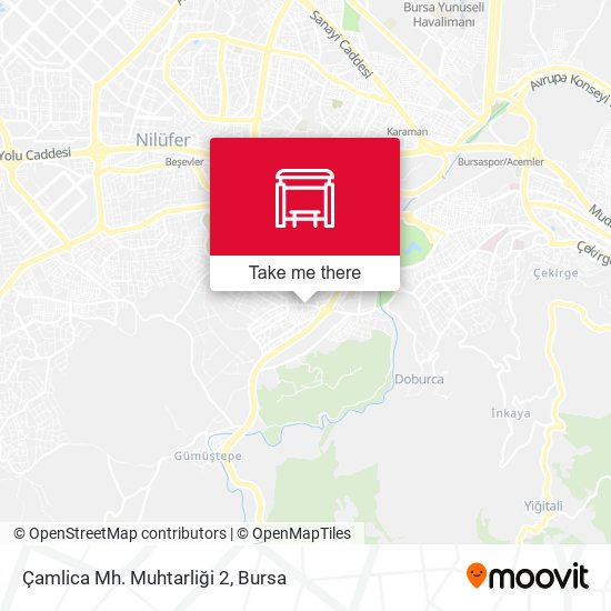 Çamlica Mh. Muhtarliği 2 map