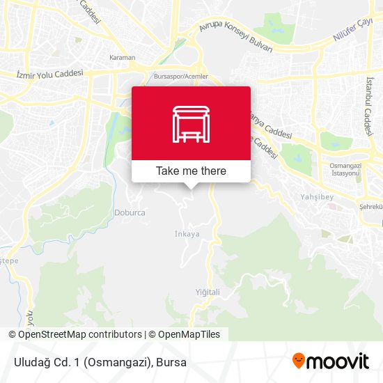 Uludağ Cd. 1 (Osmangazi) map