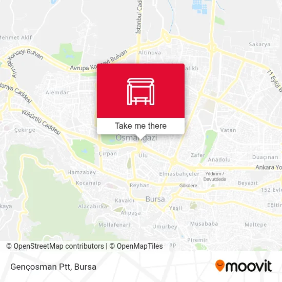 Gençosman Ptt map