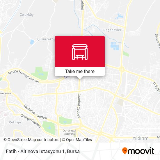 Fatih - Altinova İstasyonu 1 map