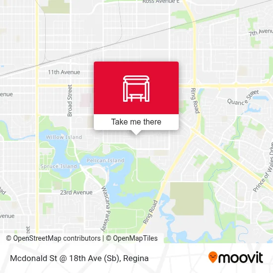 Mcdonald St @ 18th Ave (Sb) map