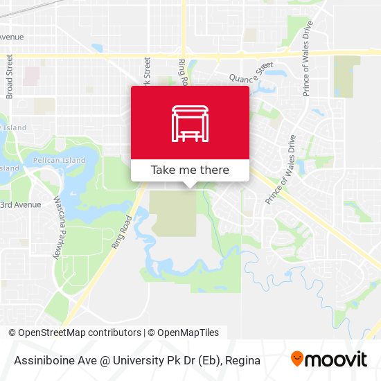 Assiniboine Ave @ University Pk Dr (Eb) map