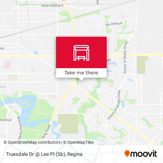 Truesdale Dr @ Lee Pl (Sb) map