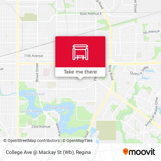 College Ave @ Mackay St (Wb) map