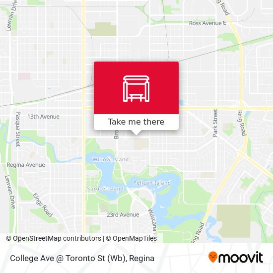 College Ave @ Toronto St (Wb) map