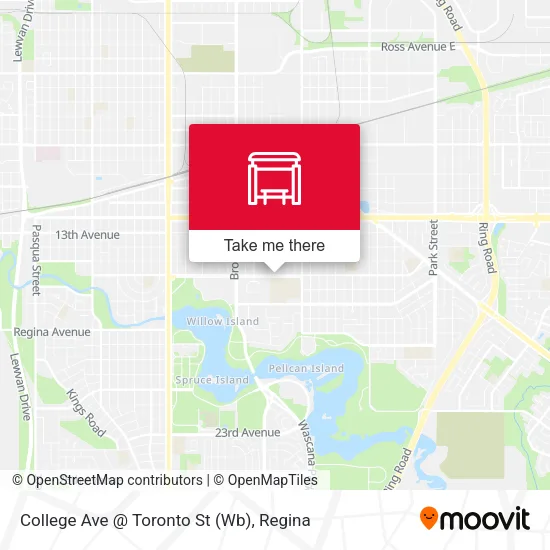 College Ave @ Toronto St (Wb) map