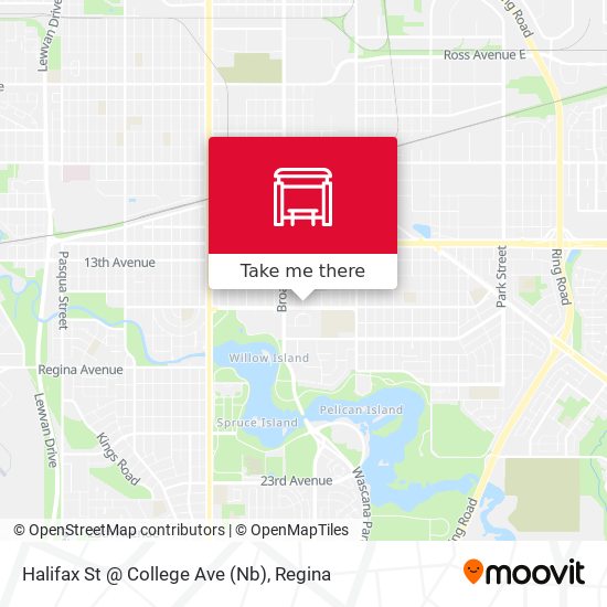 Halifax St @ College Ave (Nb) map