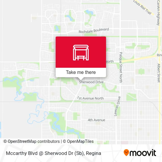 Mccarthy Blvd @ Sherwood Dr (Sb) map