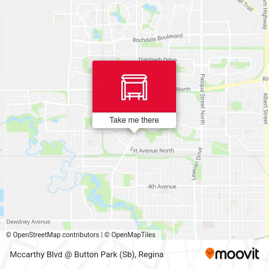 Mccarthy Blvd @ Button Park (Sb) map