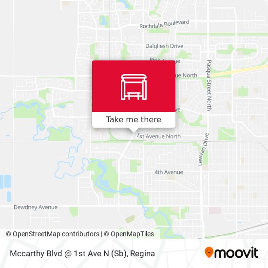 Mccarthy Blvd @ 1st Ave N (Sb) map