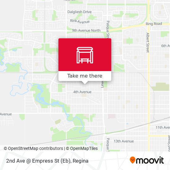 2nd Ave @ Empress St (Eb) map