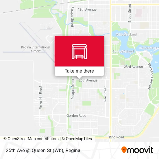 25th Ave @ Queen St (Wb) map