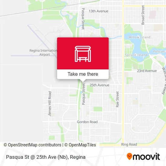 Pasqua St @ 25th Ave (Nb) map