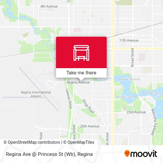 Regina Ave @ Princess St (Wb) map