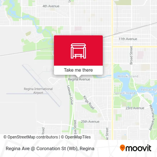 Regina Ave @ Coronation St (Wb) map