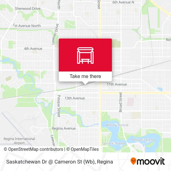 Saskatchewan Dr @ Cameron St (Wb) map