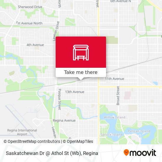 Saskatchewan Dr @ Athol St (Wb) map