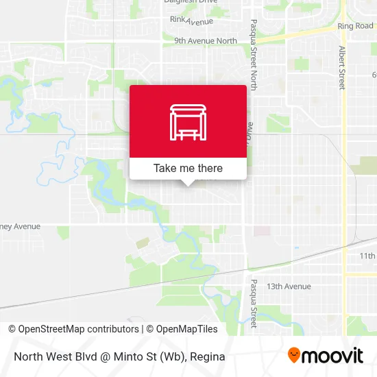 North West Blvd @ Minto St (Wb) map
