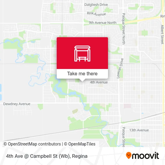4th Ave @ Campbell St (Wb) map