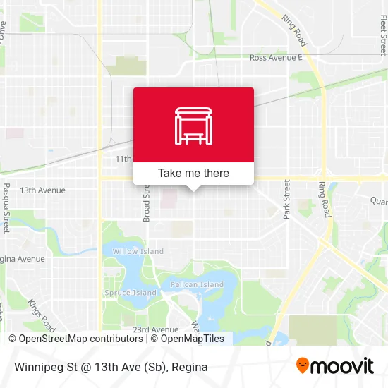 Winnipeg St @ 13th Ave (Sb) map