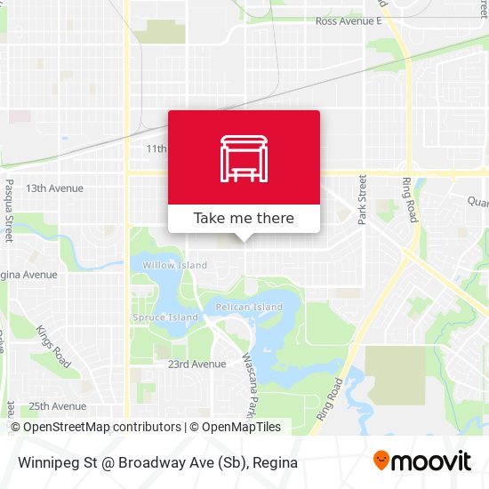 Winnipeg St @ Broadway Ave (Sb) map