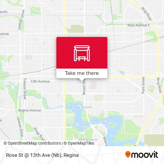 Rose St @ 13th Ave (Nb) map