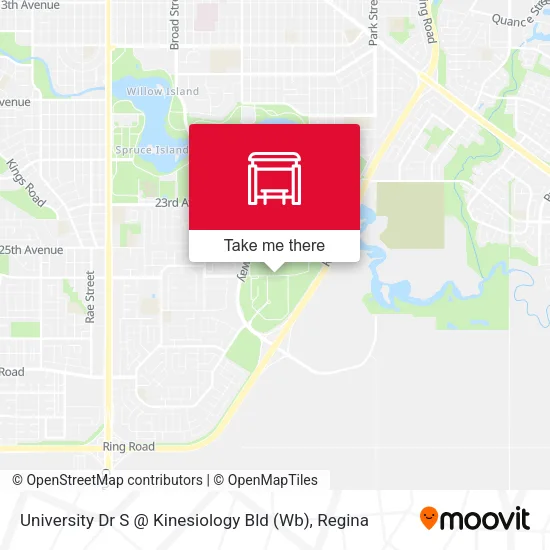 University Dr S @ Kinesiology Bld (Wb) map