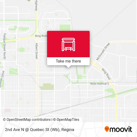 2nd Ave N @ Quebec St (Wb) map