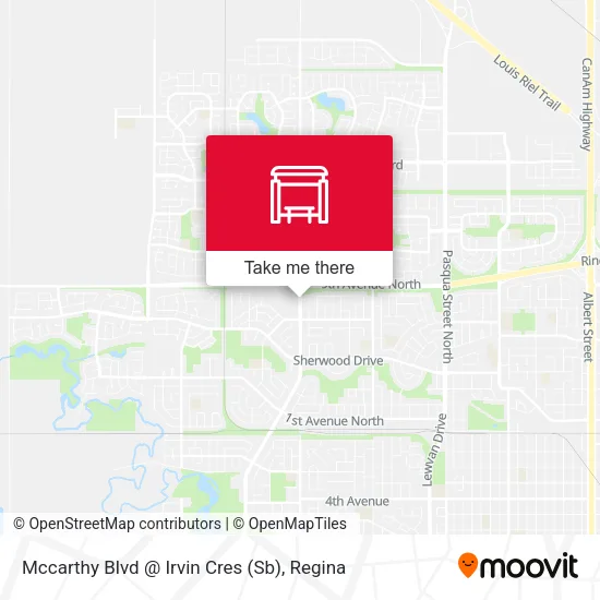 Mccarthy Blvd @ Irvin Cres (Sb) map