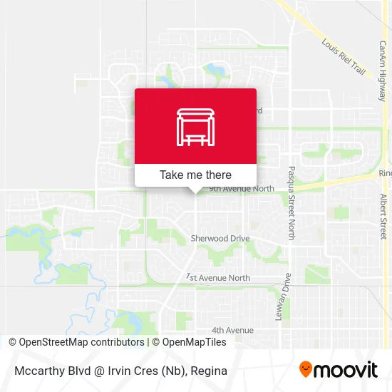 Mccarthy Blvd @ Irvin Cres (Nb) map